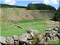 Wall at Lagganmonr Burn