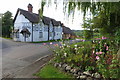 Cottages and Hollyhocks