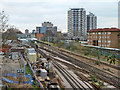 Railway lines towards Plaistow station