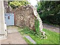 Exeter city wall beside White Ensign Club, South Street