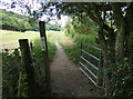 Gate along the North Worcestershire Path