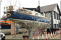 The yacht Amber Sand receiving some TLC