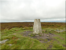SE1145 : Trig pillar and cairn on Ilkley Moor by Stephen Craven