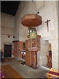 TM1714 : St James, Clacton: pulpit by Basher Eyre