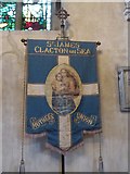 TM1714 : St James, Clacton: banner by Basher Eyre