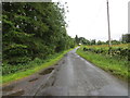 Minor road heading towards Cattermuir