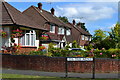 Houses at the corner of Park Lane and Yew Tree Avenue