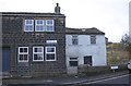 Houses and bridge at junction of Bridge Street and Commercial Street (Lane Ends)