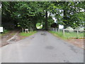 Minor road at the entrance to Ratagan House