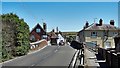 Bridge over the River Adur and view ESE along The Street