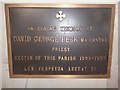 St Faith, Shellingford: memorial to a priest (c)