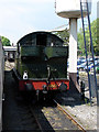 Loco No 4247 taking water at Bodmin General station