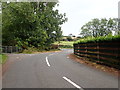 Sawmill Road approaching its junction with the A50