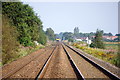 Railway from the level crossing west of New Lane, Burscough