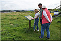 Looking at the information board, Lissanduff