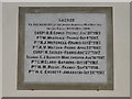 TM2787 : The second of two WW1 memorial plaques at Alburgh by Adrian S Pye