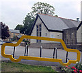 Bike rack in the Memorial Hall car park, Addingham