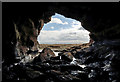 NU0054 : Inside a sea cave near Brotherston’s Hole by Walter Baxter