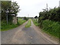 Farm track to Glanrafon Farm