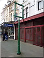 Old sign Post on Vaughan Streey, Llandudno