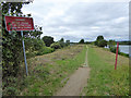 Footpath liable to flooding, Nene valley