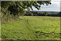 Field edge path to Jervis Court Farm