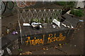 View of "Animal Rebellion" 3D art on Dace Road