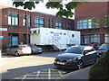 SO8754 : Worcestershire Royal Hospital - mobile breast screening unit by Chris Allen