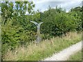 Sustrans sign, NCN28, Notton