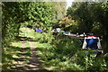 Moored narrowboats near Wilcot