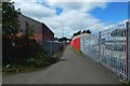 NS3975 : Path in the industrial estate by Lairich Rig