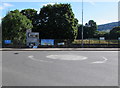 Mini-roundabout, Overmonnow, Monmouth