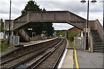 TQ6952 : Footbridge, Wateringbury Station by N Chadwick