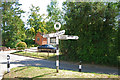 Signpost in the village