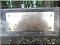 SU7890 : Inscription on bench near Fingest Wood by David Hillas