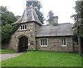 Grade II Listed gatehouse at  the entrance to Llanarth Court, Monmouthshire