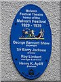 Blue plaque on Malvern Theatres