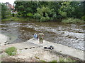 Fishermen below the weir, Shrewsbury