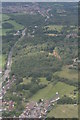 A50 and Old Wood SW of Markfield: aerial 2020