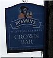 Sign for the Crown Bar, Fraserburgh