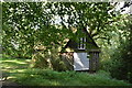 Shed in the woods, Lower Merriden