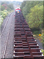 Steel coil wagons on the Genwen Loop