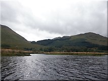 NN4126 : Benmore Burn enters Loch Iubhair/River Dochart by Richard Webb