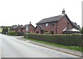 Modern housing in Llanigon