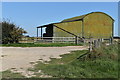 Track junction and barn