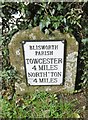 SP7253 : Milestone, Blisworth by Mike Faherty