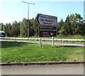 ST3486 : Bilingual signs alongside the A48 Southern Distributor Road, Newport by Jaggery