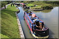 Boat approaching lock 37, Caen Hill Flight