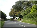 Road junction with Hengar Lane and sign for Hengar Manor