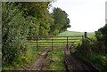 Public right of way towards Middleton House Farm